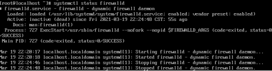 1635729813(1) 查看防火墙关闭状态
